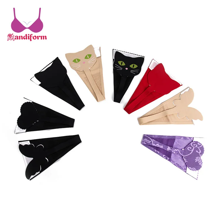 Ladies Sexy Womens Plus Size Thong Panties Girls Sexy Open Mini Strapless Invisible Panties Thongs Adhesive