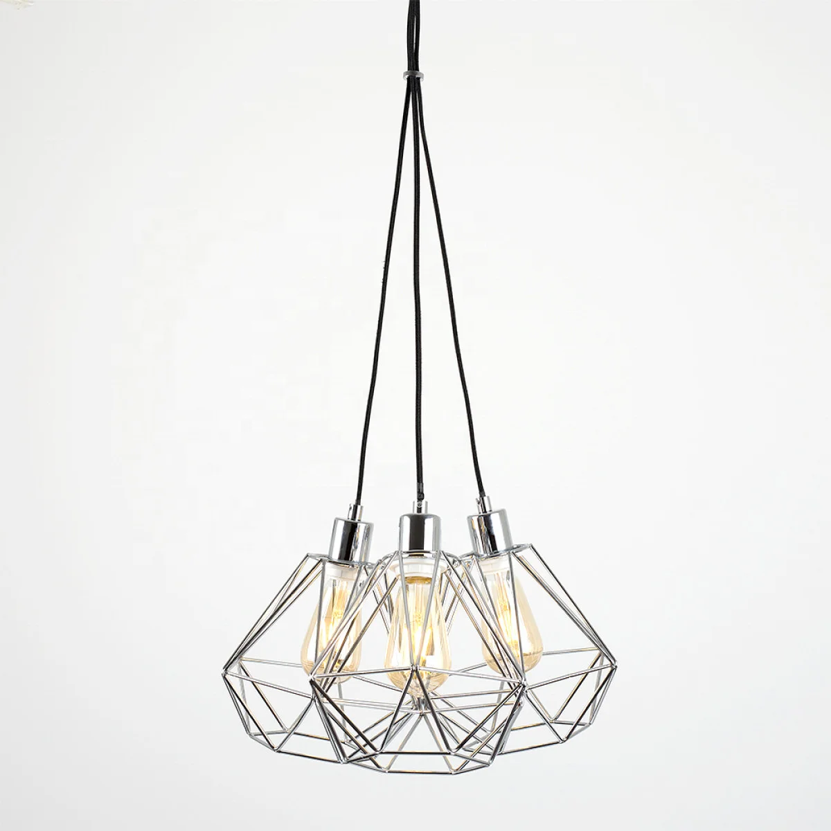 
Eyre 3-Way Pendant in Chrome with Diablo Shades in Chrome 
