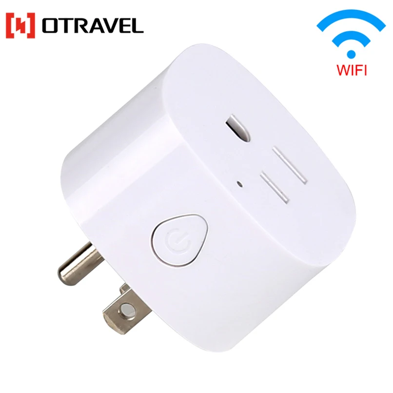 Мини-адаптер для умного штепселя Otravel US AUS с управлением заземлением, Wi-Fi адаптер
