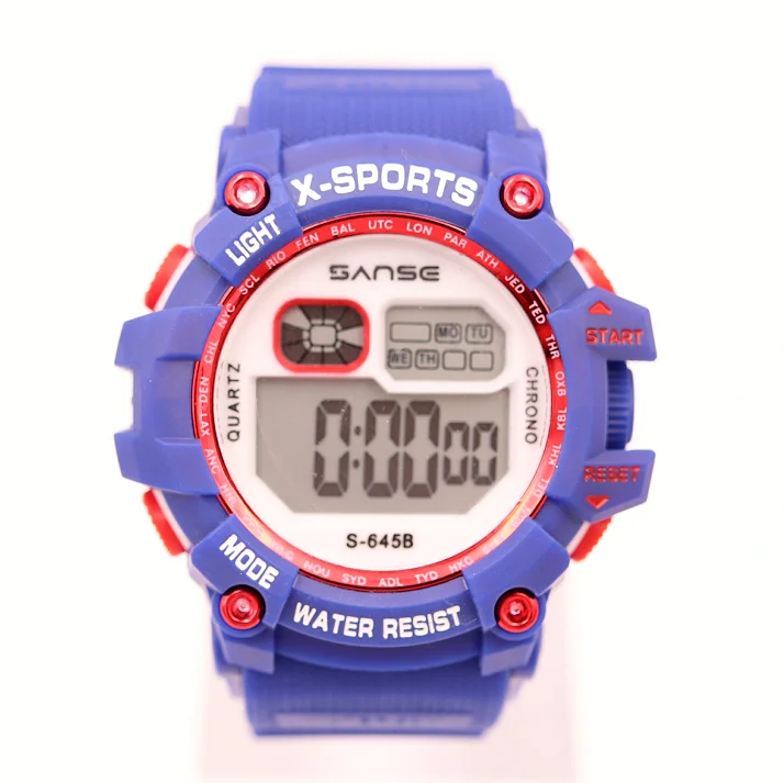 SANSE S-645B new colorful high quality waterproof digital transparent wrist watch factory price relojes South America