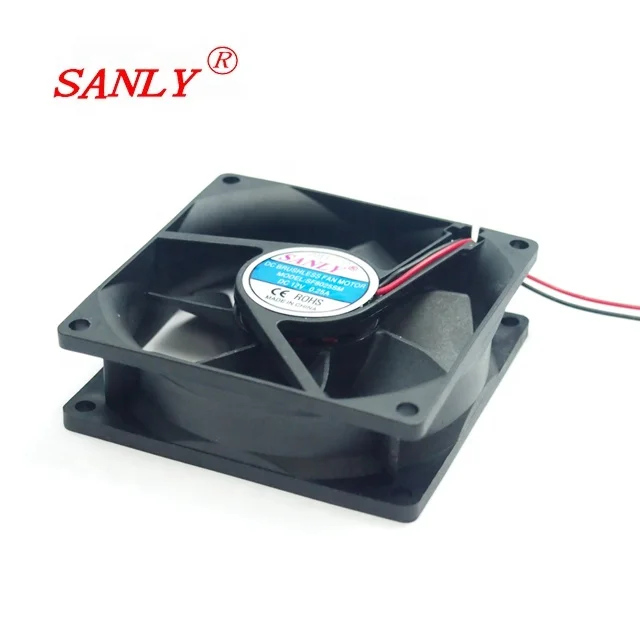 high quality 12 volt dc brushless axial flow computer cooling fan