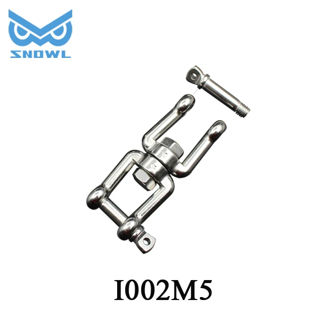 SNOWL Stainless Steel marine double eyes Swivel snap Shackle