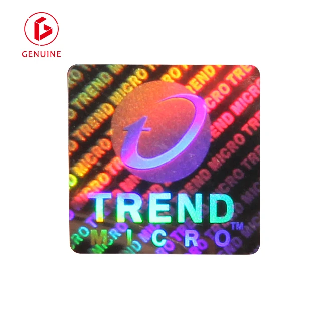 Custom tamper evident holographic label security hologram  VOID sticker