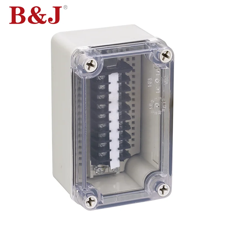 B&J Plastic Waterproof Abs Material Enclosure Instrument Distribution Box