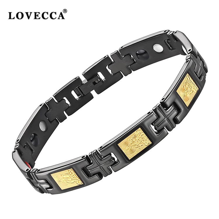 High quality super strong neodymium magnetic bracelet with energy IR-ion magnet germanium