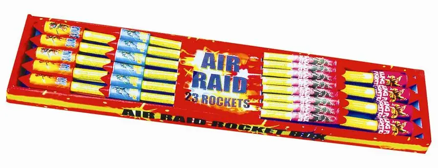 W111-8 8OZ Assorted High Quality Red Devil Outside Flying Rocket Liuyang Global Fireworks