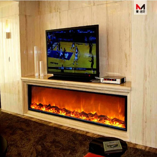 220v Master Flame Embeded/recessed /insert/build in Electric Fireplace With Led Lights