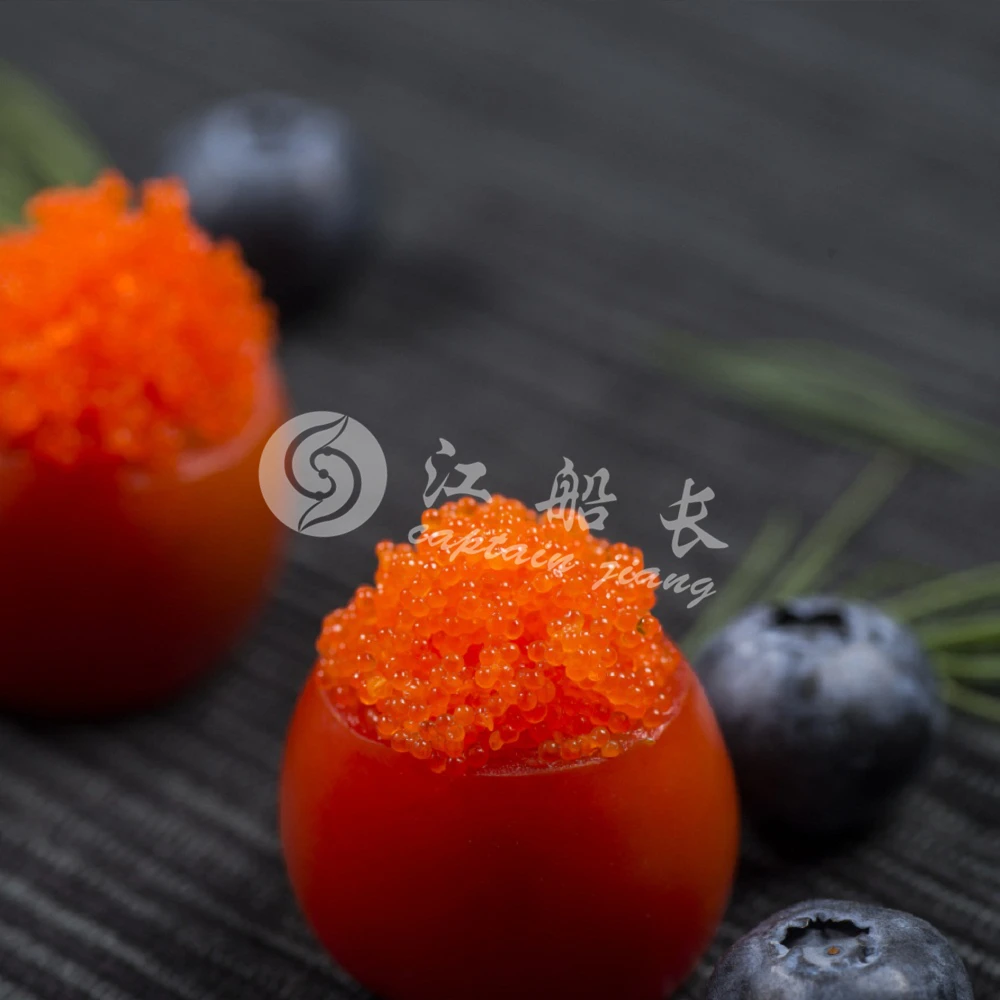 BRC, Халяль, HACCP, QS, iso22000замороженная Икра летучих рыб (tobiko) Дания, происхождение