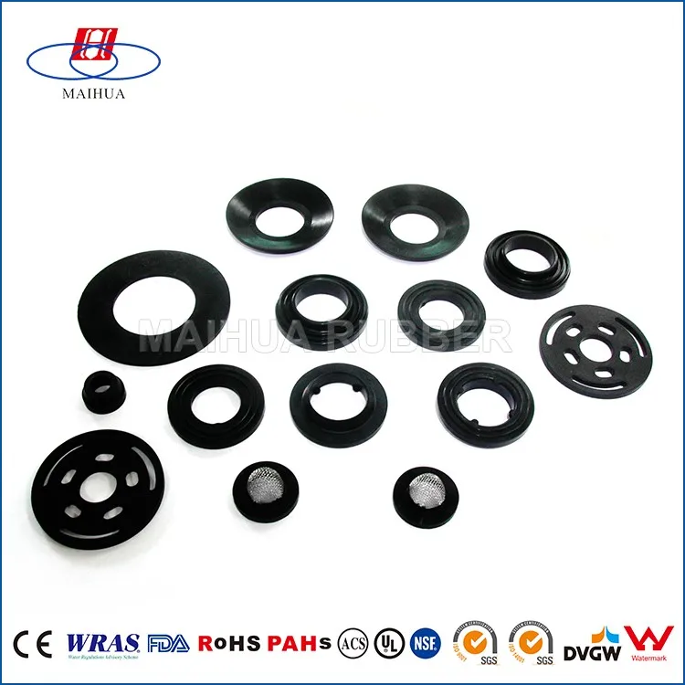 Silicone flat waterproof round rubber ring gasket for faucets