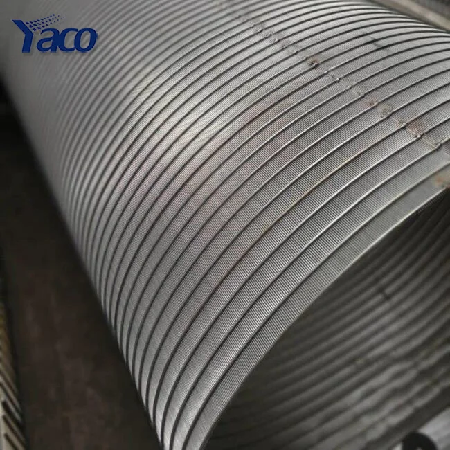 200 500 750 micron slot stainless steel V shaped wedge wire water filter mesh screen pipe