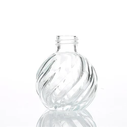 Decorative 4oz Bulk Round Reed Diffuser Bottles Glass Perfume Glass Bottle Fragrance Packaging Wholesale