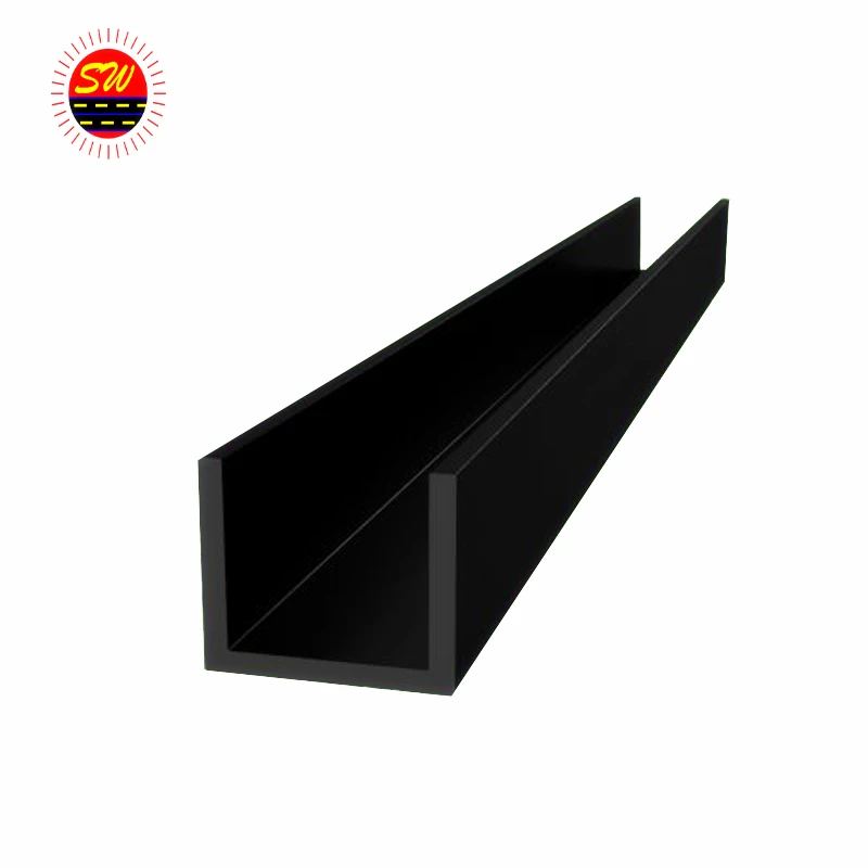 Изготовленный На Заказ прочный ПВХ u-образный пластиковый профиль защиты краев