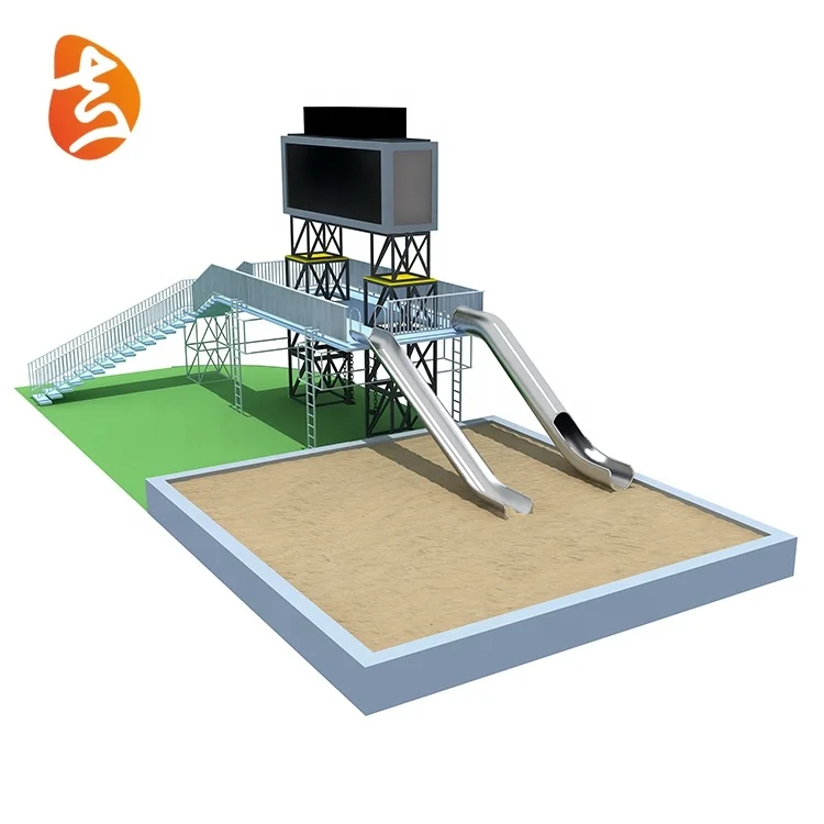 China factory customized stainless steel tube children outdoor slide playground