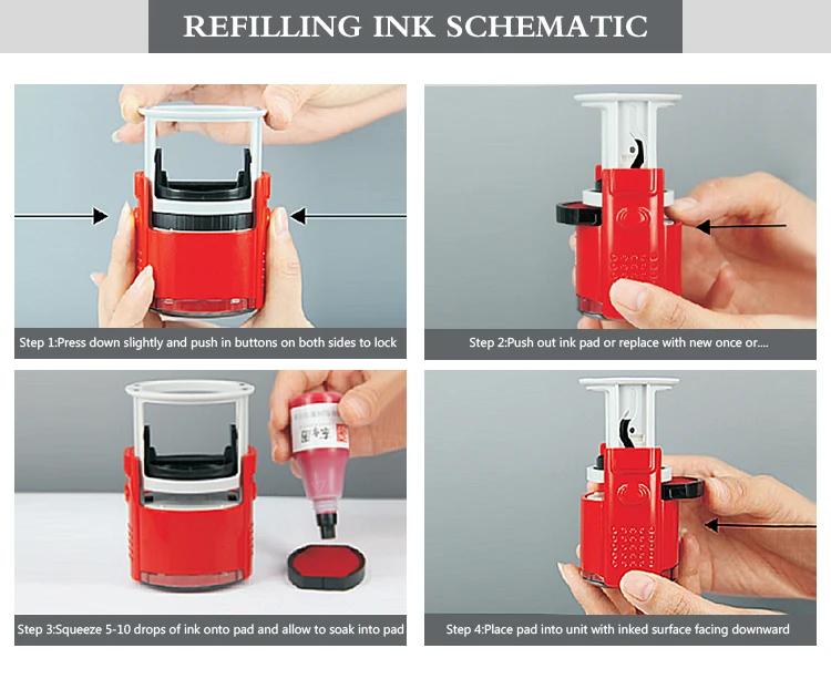 Refilling ink schematic