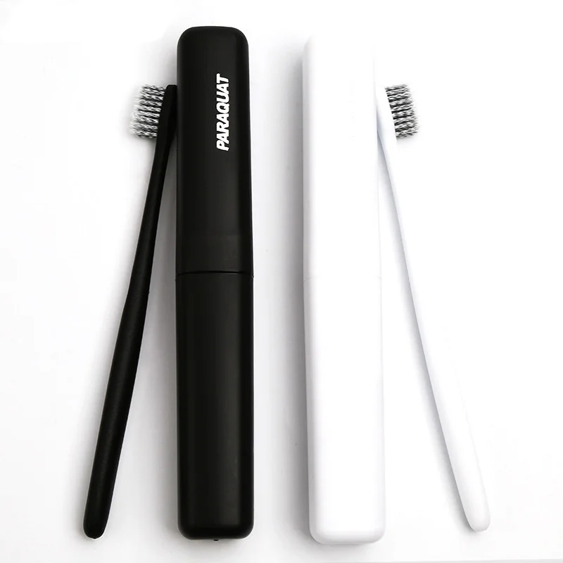 
Customized biodegradable plastic wheat straw toothbrush with box 