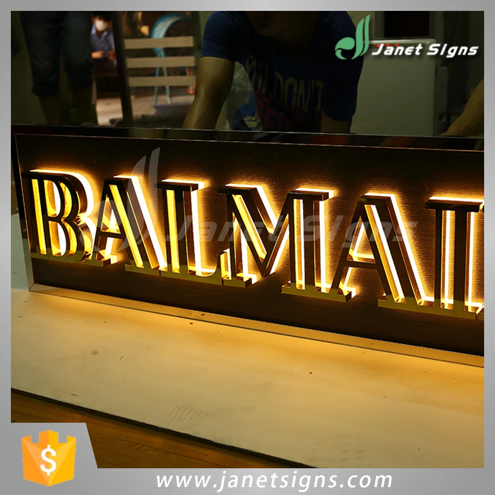 
Factory outlet High Quality Mini Resin Luminous Words led lighting stainless steel alphabet letter 