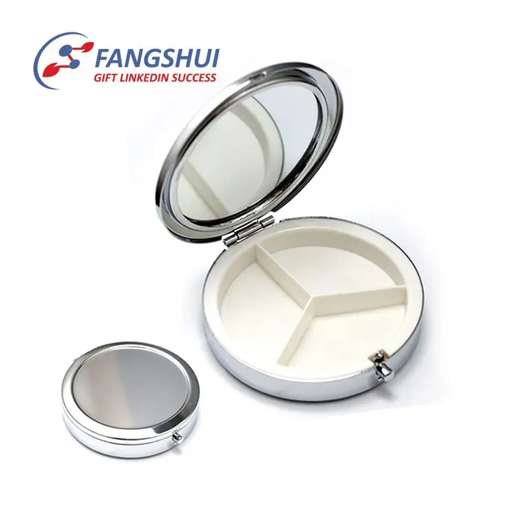 Wholesale promotional big capacity mini metal weekly 7 day pill box