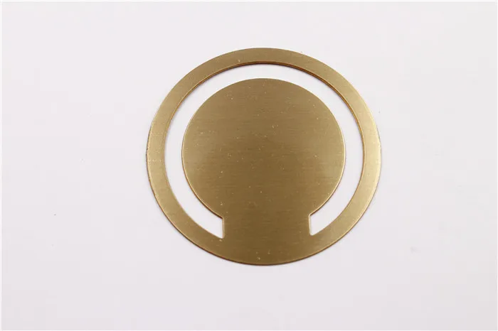 
Top sale personalized Islamism Muslim etched logo metal real brass blank bookmark for book 