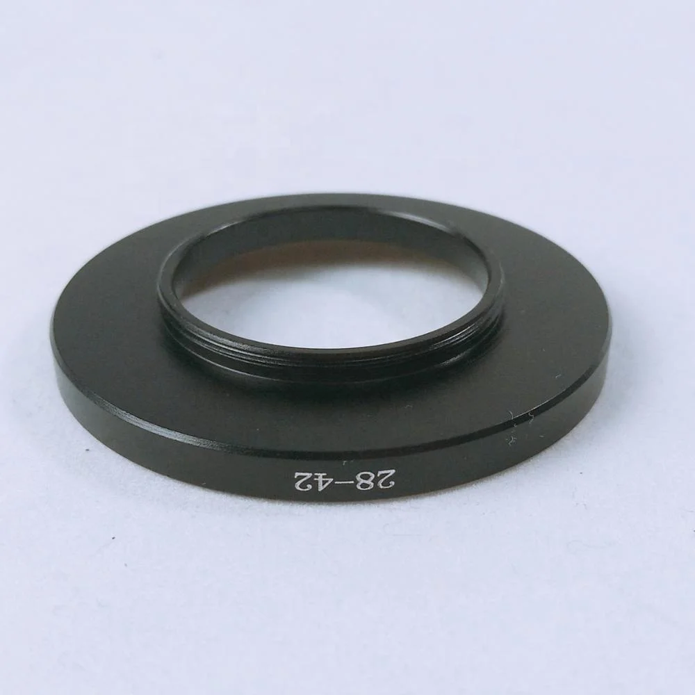 massa  digital camera accessories aluminum alloy CNC machining 28mm to 42mm step up ring from 28mm-42mm lens filter adapter ring