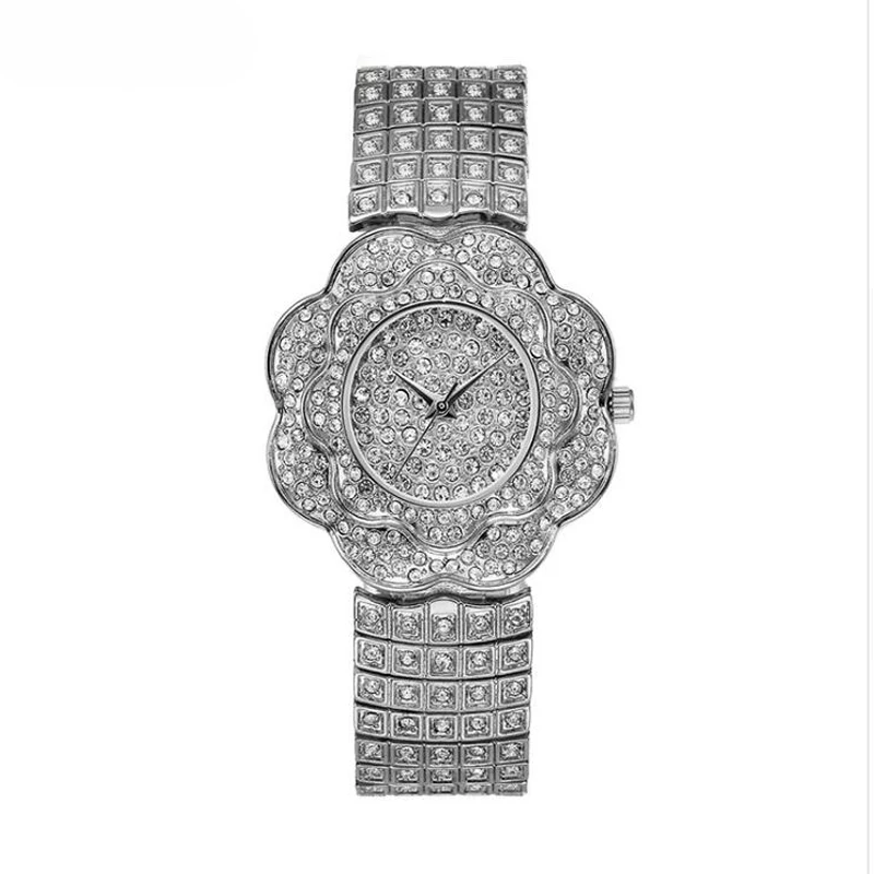 blues OEM wholesale Men Gold Techno Paved crystal rhinestone Bling bling Diamond women wrist Watches