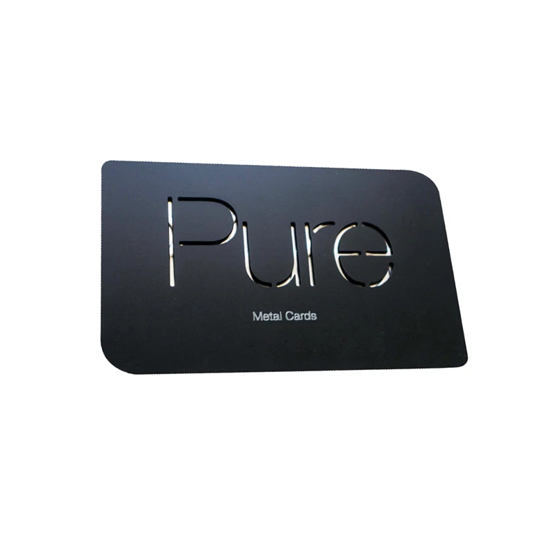 China Factory Competitive Price Custom Frosted Embossed Printed Metal Carte Be Visite Business Metal Business Card