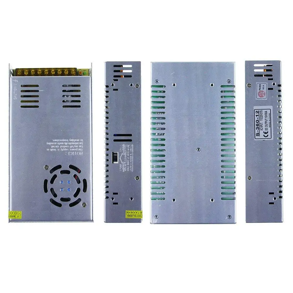 Single Output Electronic Led Driver DC12V AC220V 30A Led Power Supply 360W