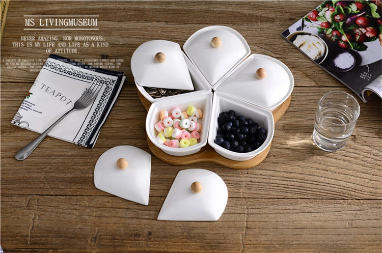 Creative Multifunctional Combination  5 Compartment  Food Storage  Box  with Lid