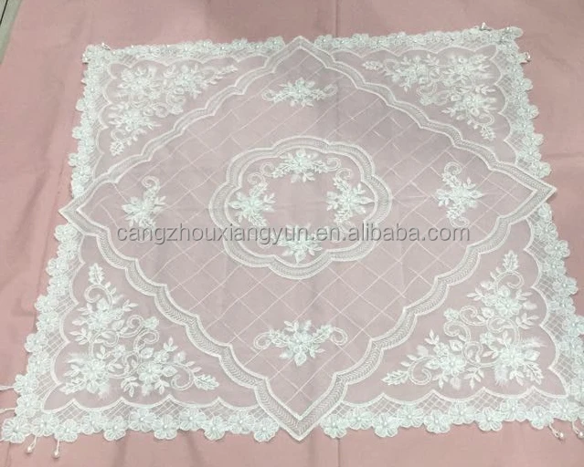 Beaded Organza Lace tablecloth