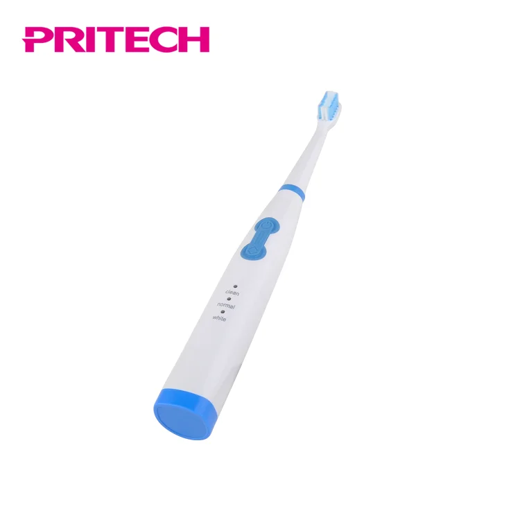 PRITECH Battery Operated Tooth Clean Waterproof Ultrasonic Vibration Electric Toothbrush