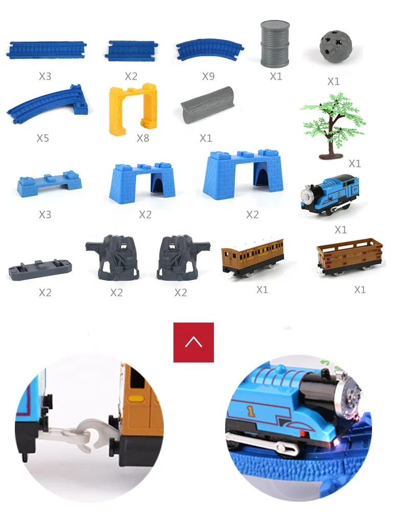 Self-assembly kids diy electric train track toy for funny games