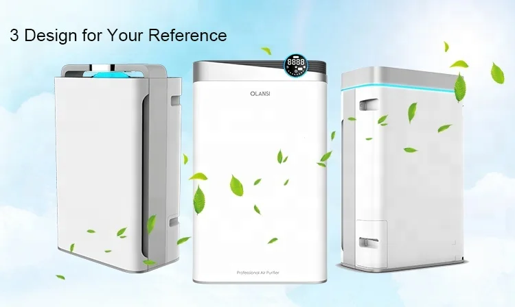 Low Noise Hepa Filter Negative Ionizer Humidifier Air Cleaner Smart Wifi Home Air Purifier