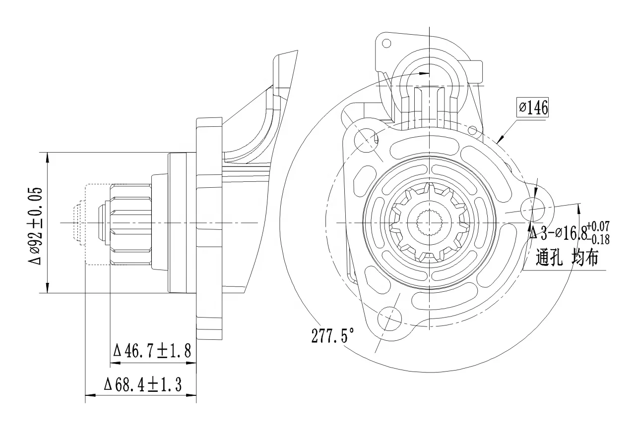QDJ2120-7 Nh/nt855 Nt495 Nt743 Nta855 Diesel Machinery Engine Parts 4296454 Starter