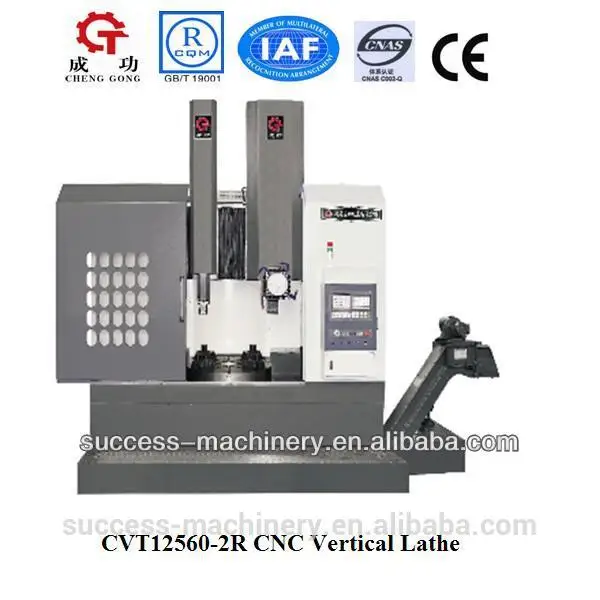 Cvt12560-2r cnc lathe china vertical lathe machine