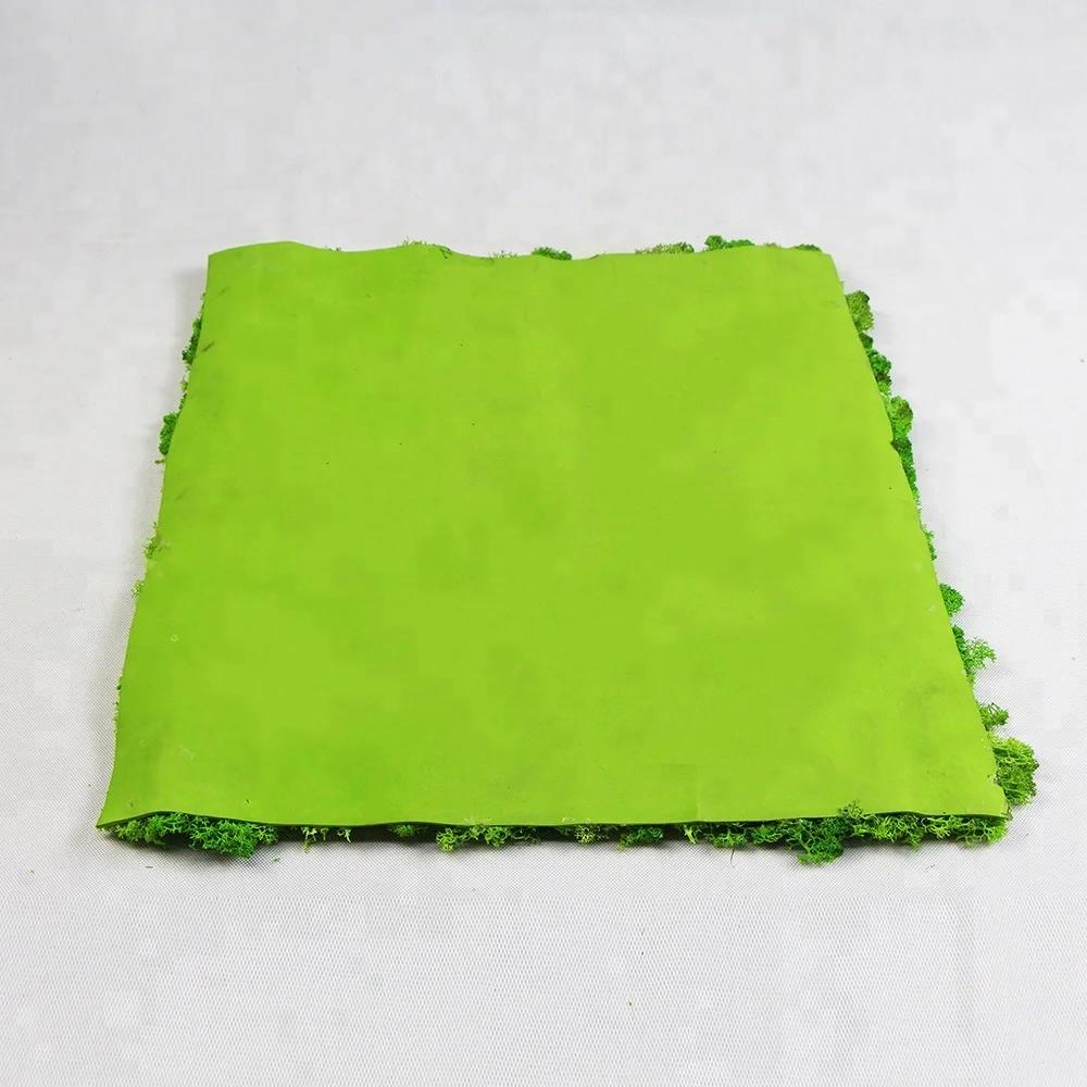 New products custom preserved reindeer outdoor artificial moss grass wall for decoration