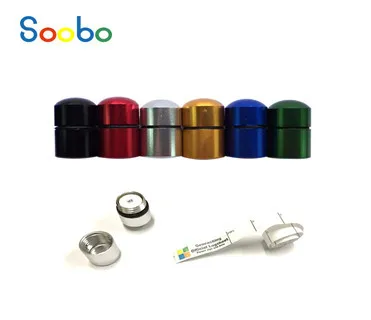 12*18mm Best urban nano container aluminum black magnetic nano cache