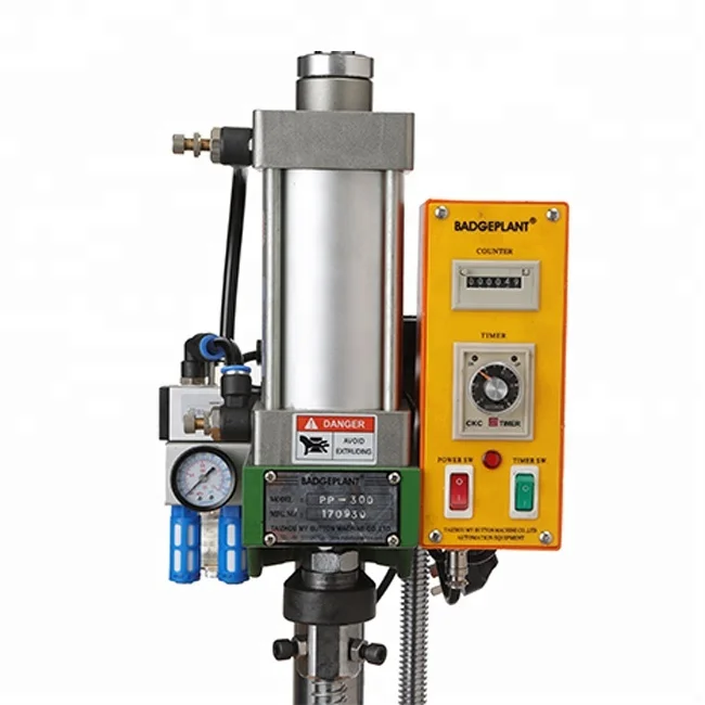 2021 hot sell pneumatic tin fridge magnets  button machine body MODEL:PP-500