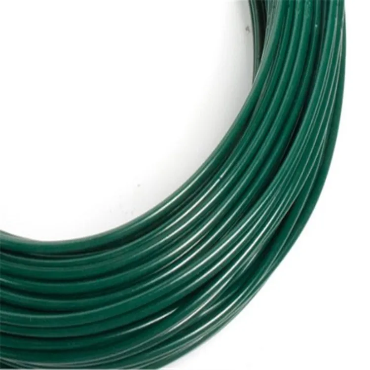 Plastic Pvc Pe Coated Galvanized Iron Wire For Consumer Product Packing Daily Binding