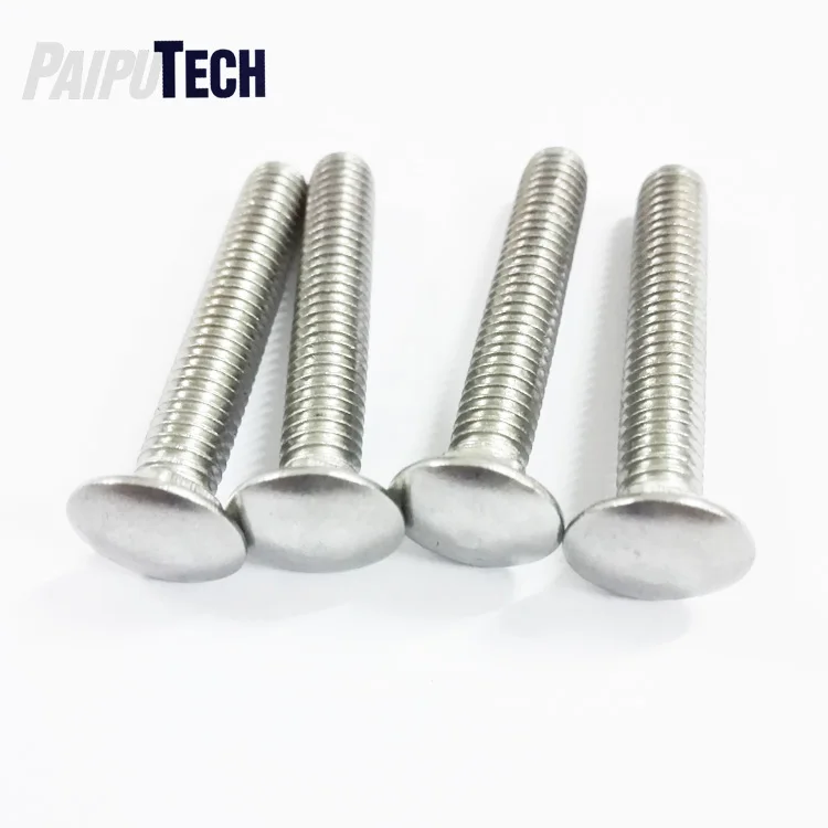 Stainless Steel DIN 603 Mushroom Head Square Neck Bolts (Carriage Bolts)
