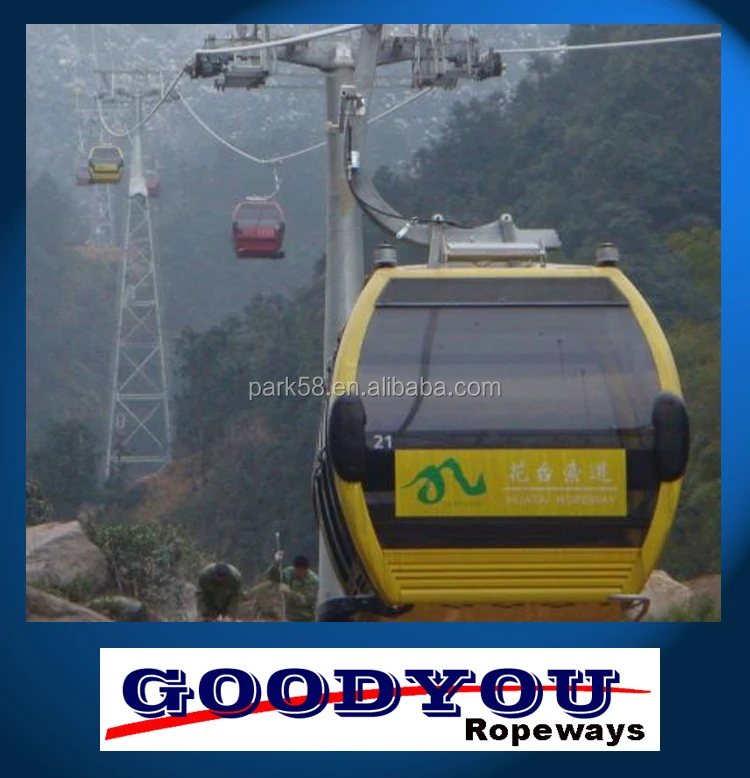 HIGH ALTITUDE Detachable Gondola passenger cable car Ropeways manufacturers