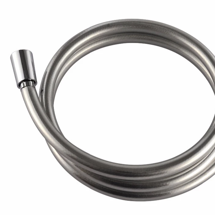 
Swirl Shower Hose Flexible Chrome & Black PVC hose11mm x 1.5m 