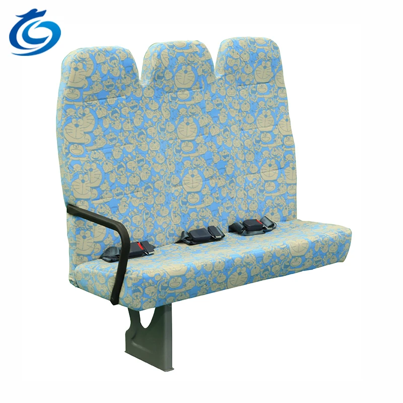 JiuLong LT School bus Seat 3+2 Siamese School with Pattern Auto vip business coach bus seat