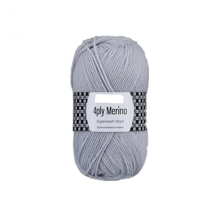 
Best Selling White Color Super Chunky Knitting Merino Wool Yarn 
