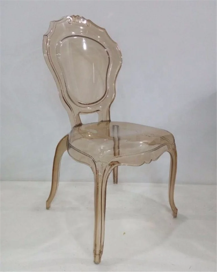 Modern Design Acrylic Dining Chair for Weddings Banquets Wholesale Home Furniture Apartments Homes Light Feature Home Bars Halls