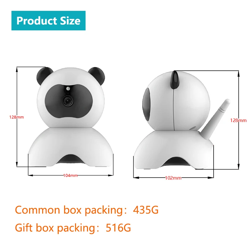 PANDUN Smart Camera Baby Monitor WiFi IP Surveillance Camera 1080P Camera with Motion Detection Two Way Audio and Night Vision