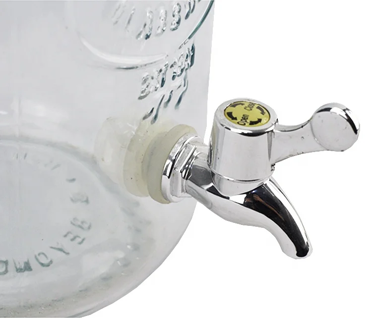 Beer beverage glass bucket with faucet