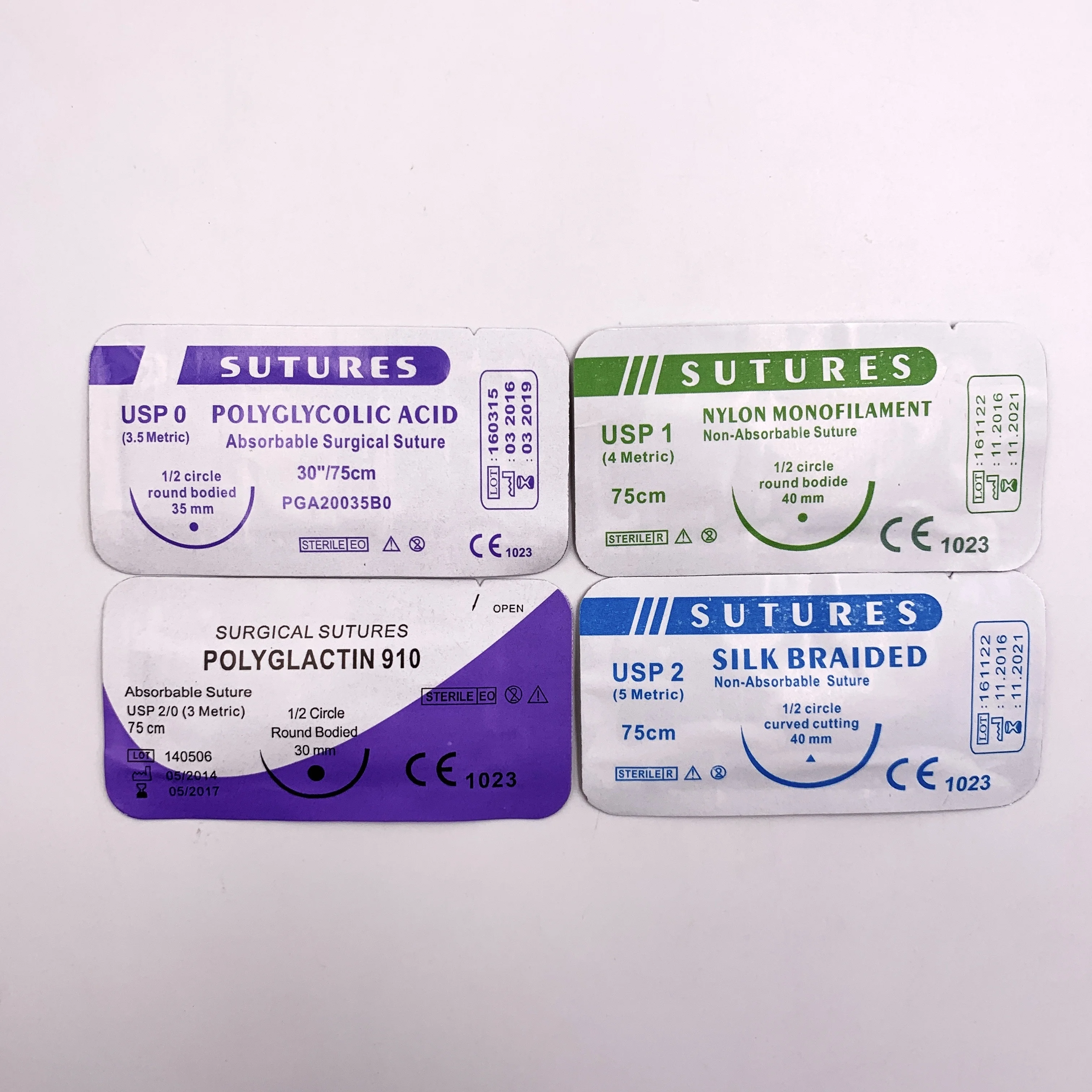 
Types of monofilament surgical sutures absorbable or non absorbable 
