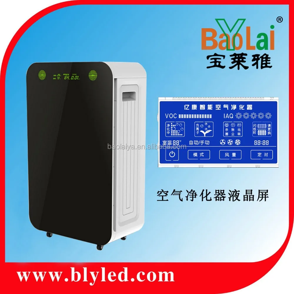 Monochrome LCD Manufacturer TN HTN FSTN VA screen custom size 7 segment Display for Temperature Energy meter