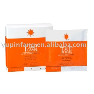 Sunless tan self Tan Towel change skin color belleza disposable wet wipes wheat skin single sachet body wipes