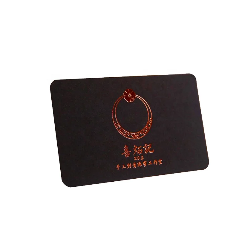 Silk-laminated Suede Soft Touch Foil Paper Business Card