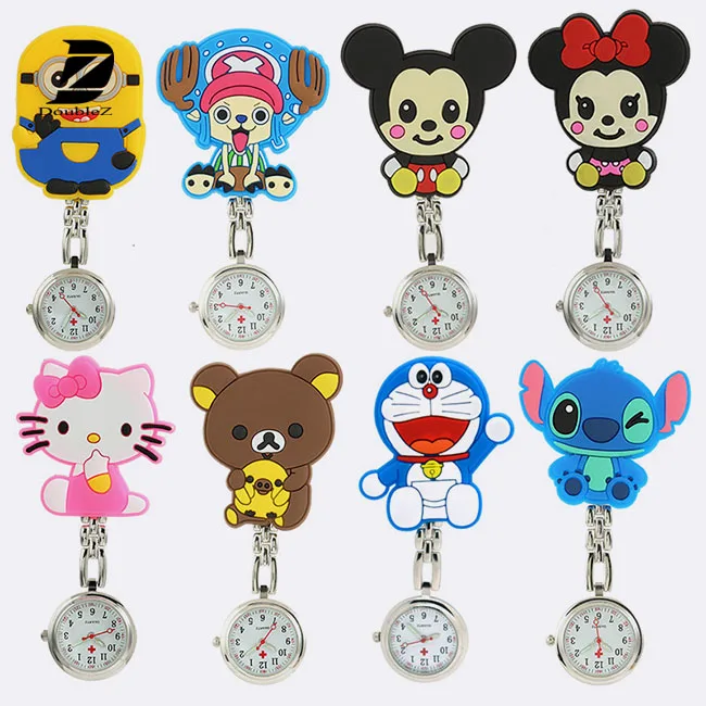 Высококачественные карманные часы с милыми рисунками из мультфильмов